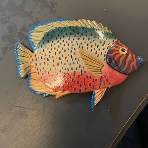 Hand painted fish magnet #fish #rainbow #fishing #fisherman